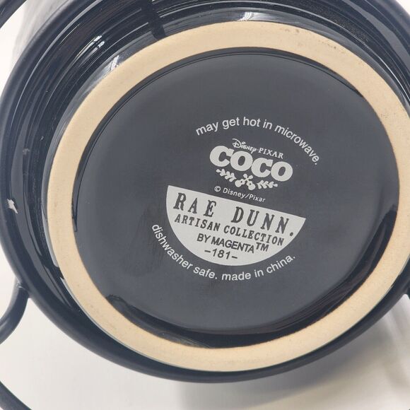 Disney Pixar LAND OF THE DEAD Coco Mug Set of 4 Rae Dunn Artisan Collection NOS - Picture 7 of 7